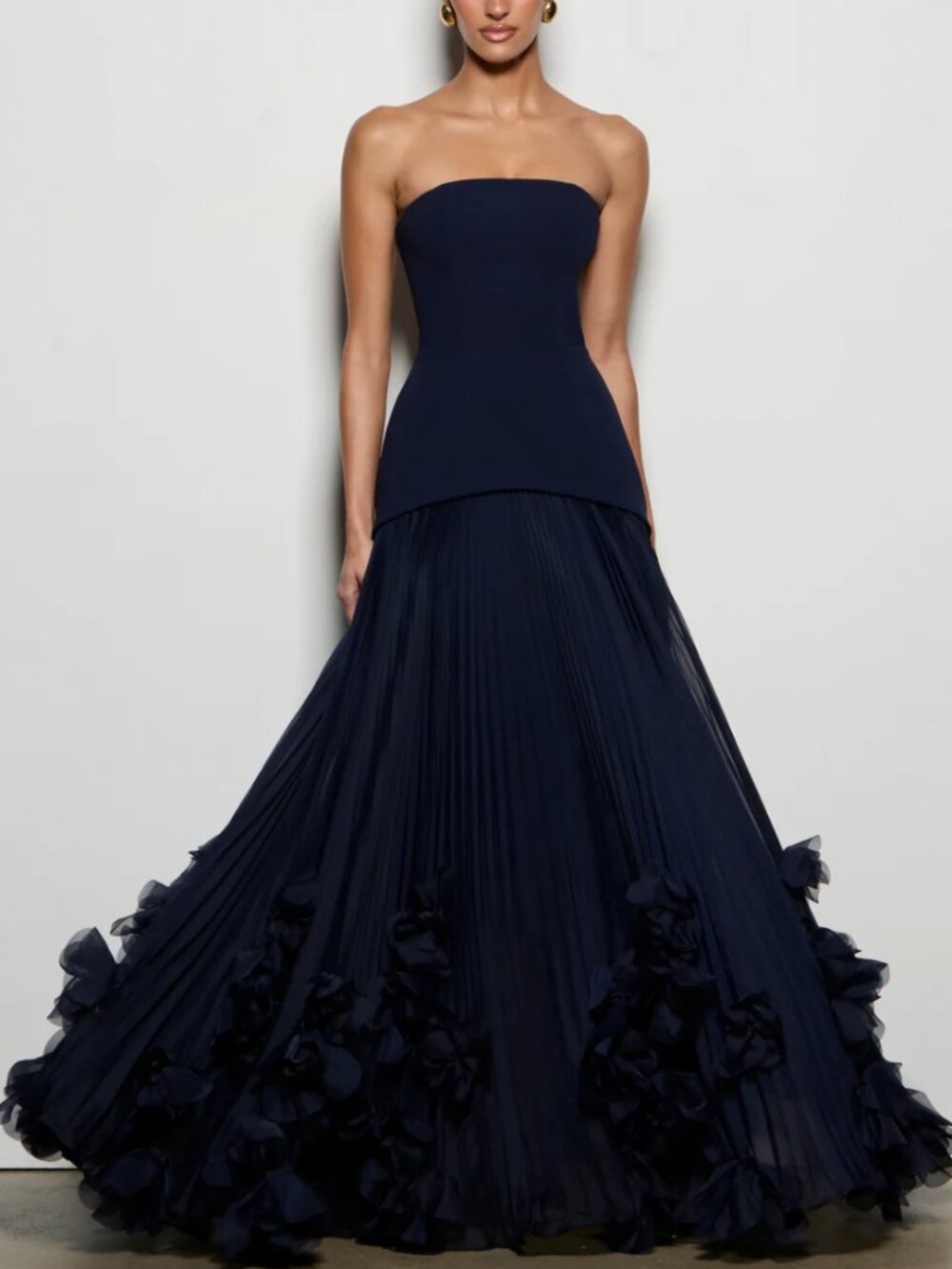 BabyBoo Seraphina Maxi Dress Gown Navy Blue Party Cocktail Designer